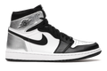 AJ 1 Retro High Silver Toe