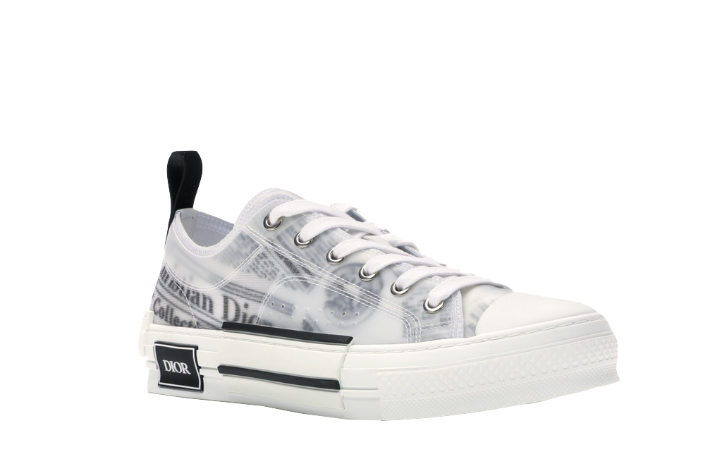 B23 Low Top Logo Oblique Newspaper Monogram