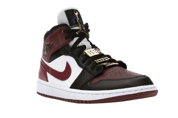 AJ1 Mid Black Dark Beetroot