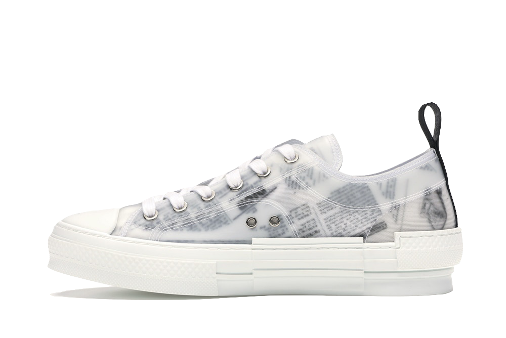 B23 Low Top Logo Oblique Newspaper Monogram