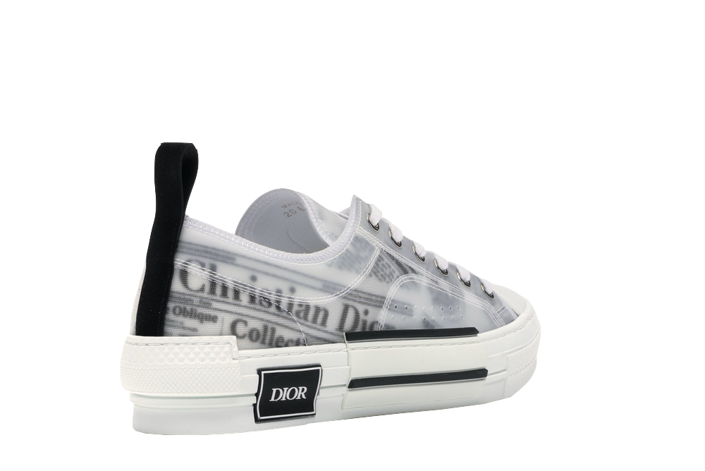 B23 Low Top Logo Oblique Newspaper Monogram
