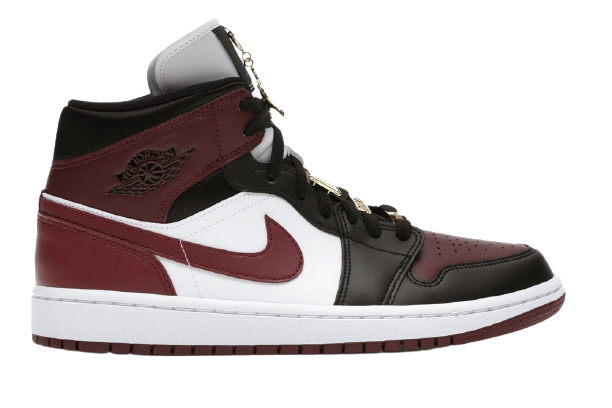 AJ1 Mid Black Dark Beetroot