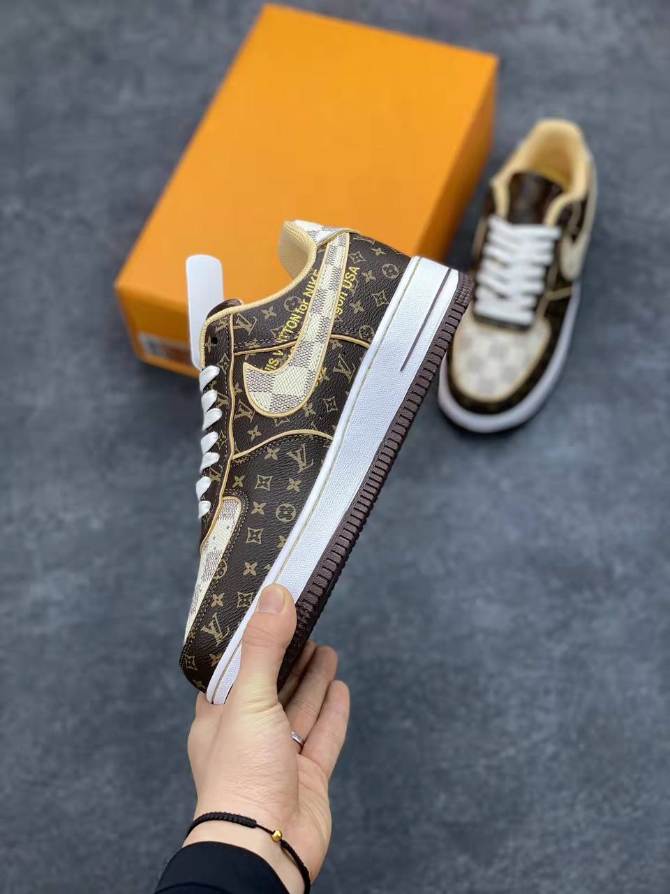 AF1 x OW by Virgil - Brown Monogram